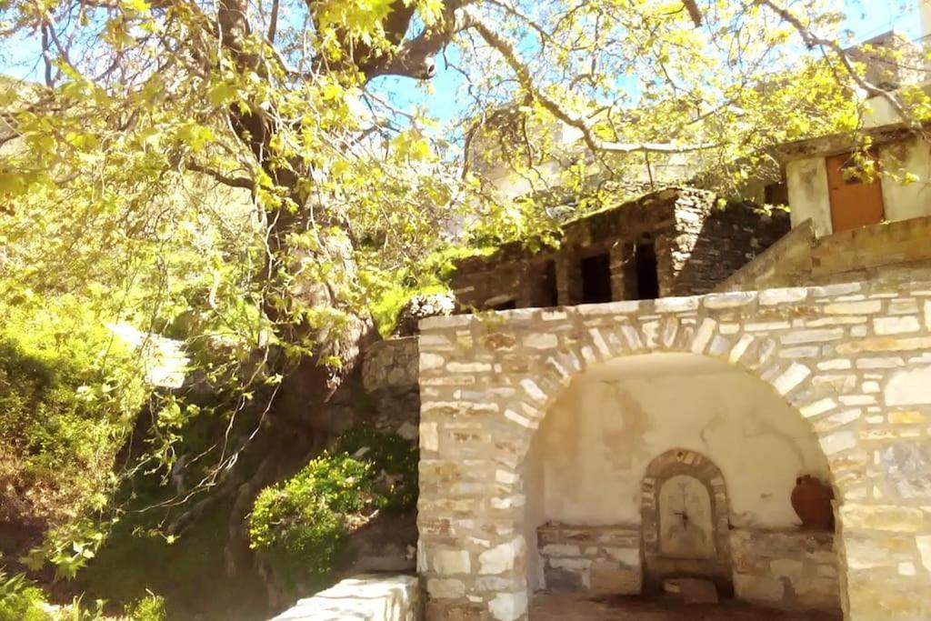 Naxos Mountain Retreat - Tiny House Build On Rock Appartement Koronos Buitenkant foto